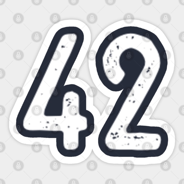 42 Sticker by GrayDaiser